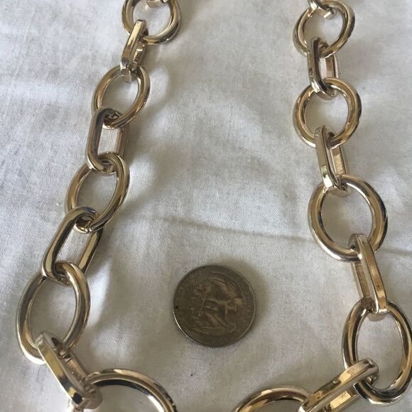 $12 ea or 3/$25. Bold Goldtone Link Necklace - Picture 6 of 7